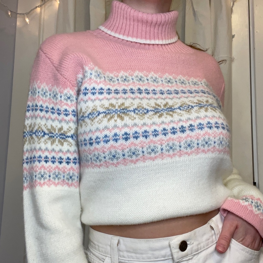 Vintage Pink Turtleneck